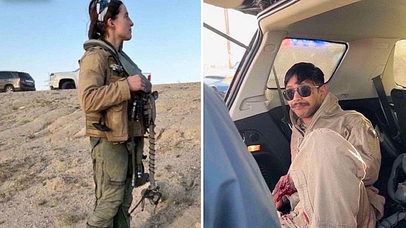 טייס וטייסת של צבא ארה"ב שצנחו בכווית