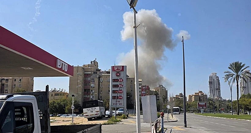 נפילה טיל בבאר שבע