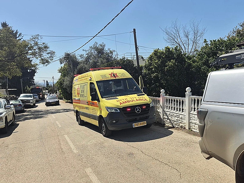 זירת הפגיעה ביישוב באצבע הגליל