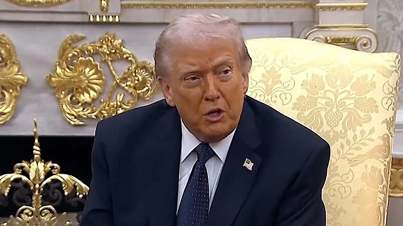 טראמפ בהצהרה בחדר הסגלגל