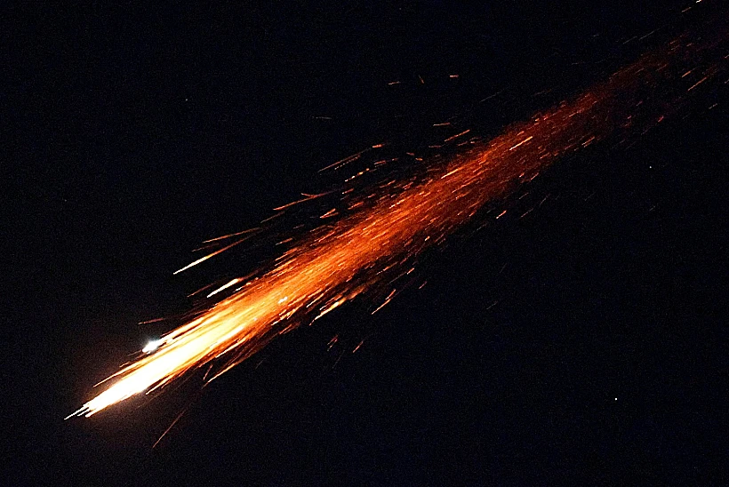 טיל ששוגר מאיראן לישראל