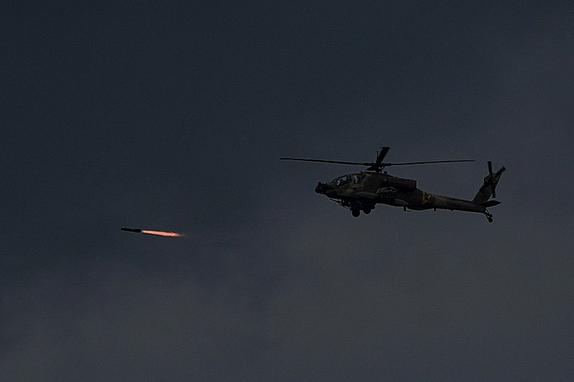 מסוק קרב ישראלי במצוד אחר כטב"ם שחדר מלבנון