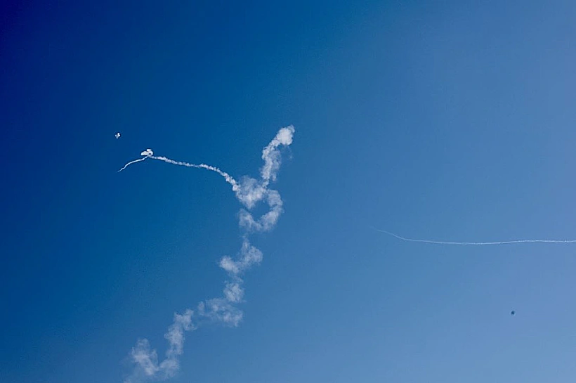 יירוט טיל איראני בשמי ישראל