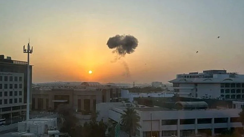 פגיעת כטב"ם בנמל התעופה בדובאי