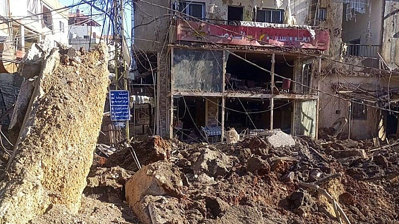 זירת הפעילות של כוחות הקומנדו לאיתור שרידי רון ארד בבית הקברות בלבנון