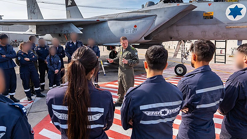 מפקד חיל האוויר אלוף תומר בר בבסיס תל נוף