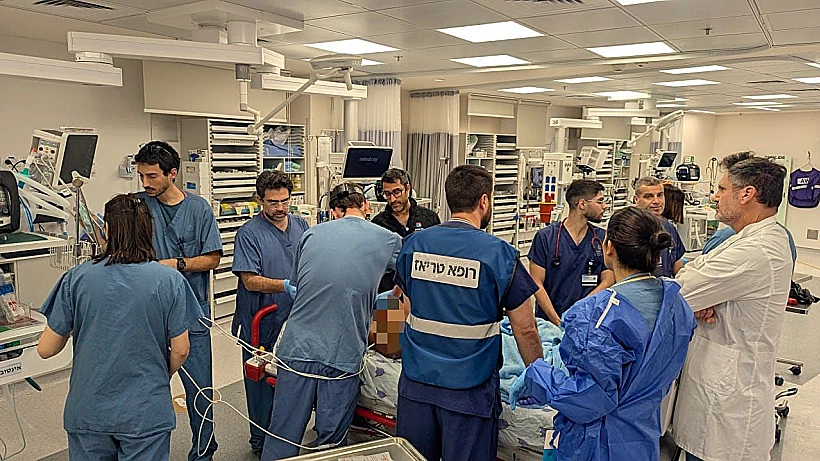 פצוע קשה מנפילת רסיס בגוש דן