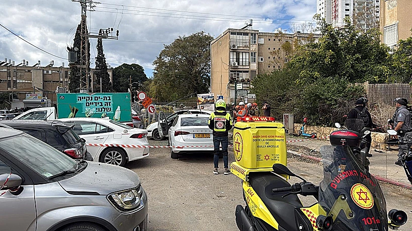 זירת נפילת רסיס בבת ים