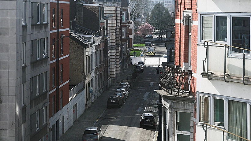זירת הפיצוץ ליד בית הכנסת בליאז' שבבלגיה