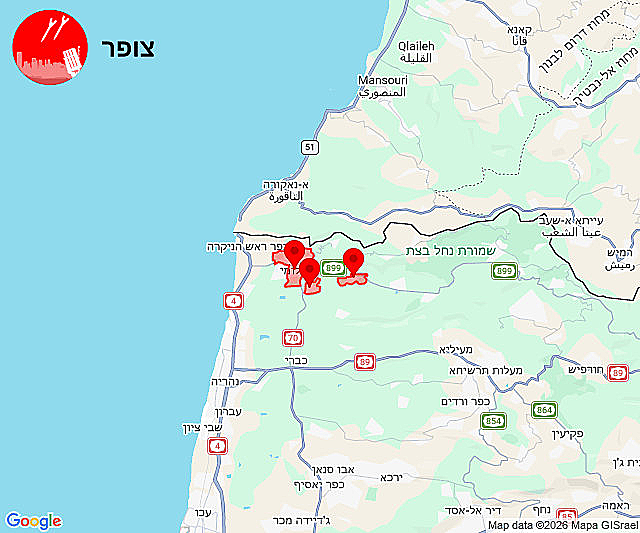 אזעקות בגליל המערבי