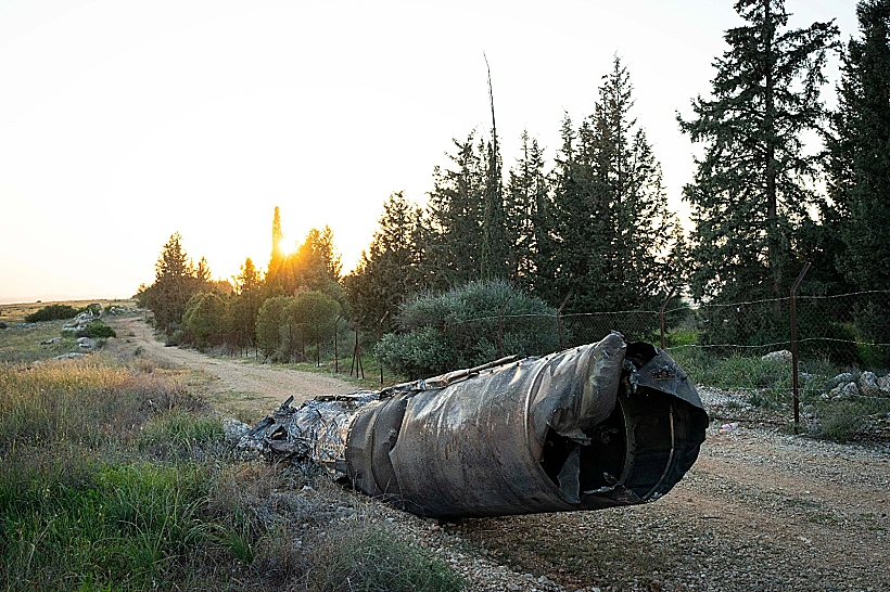 שבר טיל איראני שנפל בשטח פתוח במרכז הארץ