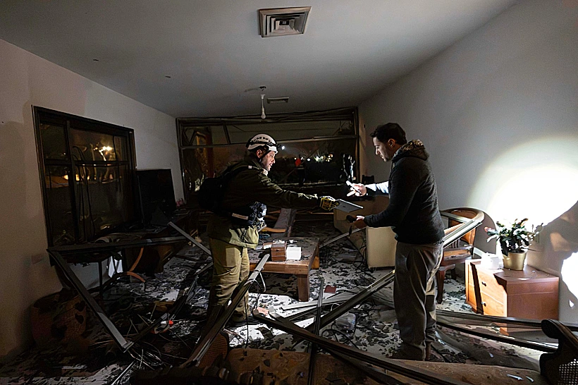 פגיעה ישירה בבית בעמק חפר