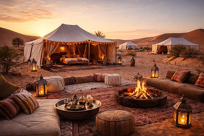 גלמפינג במדבר במרוקו