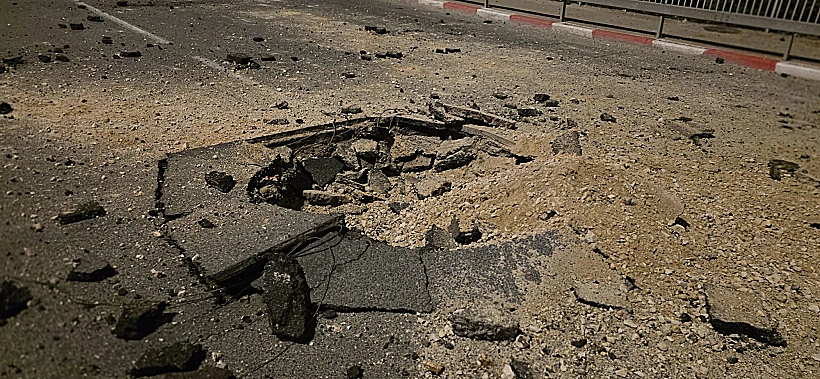 זירת נפילה בכביש במרכז הארץ