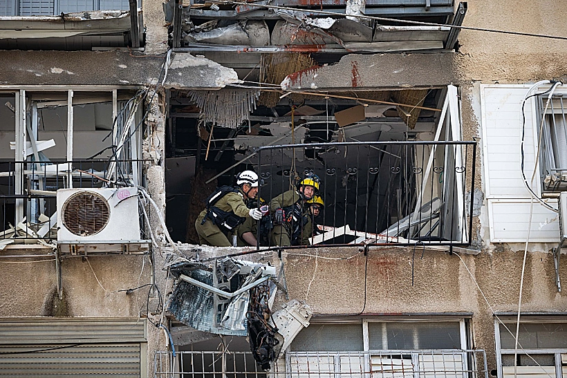 זירת הפגיעה בבני ברק