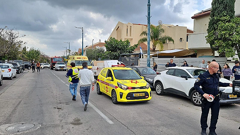 זירת נפילת רסיס במרכז הארץ