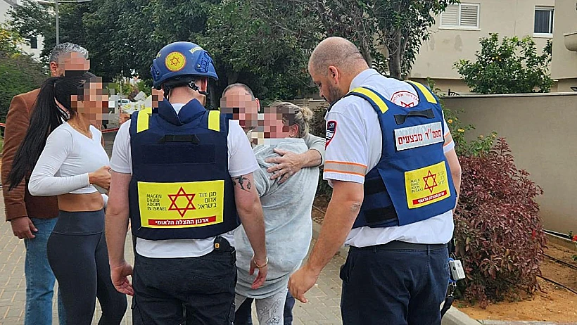 זירת נפילת רסיס במרכז