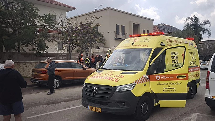 זירת נפילת רסיס במרכז