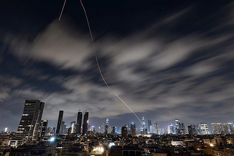 יירוט טיל ששוגר מאיראן