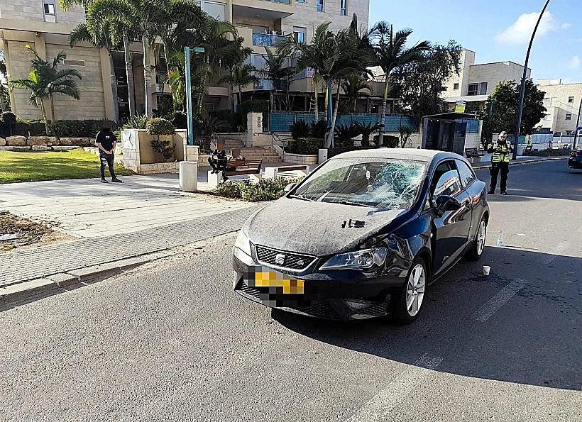 זירת התאונה בקריית גת