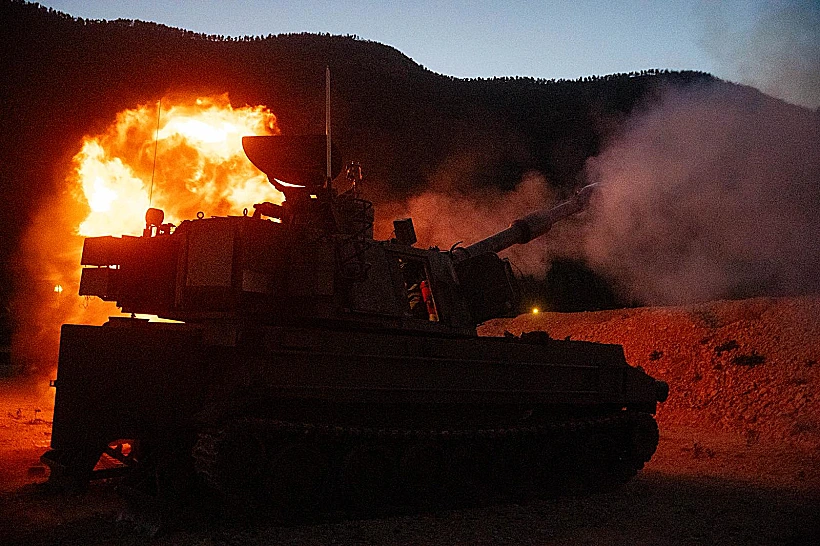 כוחות אוגדה 36 נכנסים לדרום לבנון