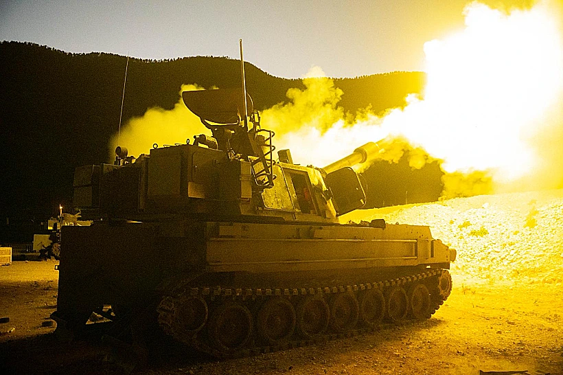 כוחות אוגדה 36 נכנסים לדרום לבנון