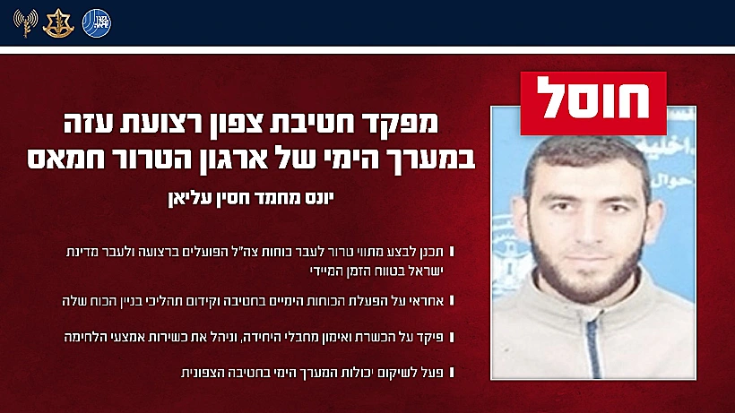 יונס מחמד חסין עליאן, מפקד חטיבת צפון הרצועה של המערך הימי בחמאס שחוסל