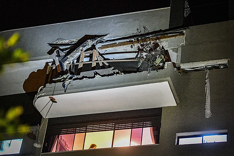 זירת הפגיעה ברמת גן