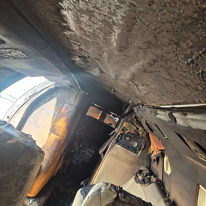 אחד המטוסים שנפגע משברי יירוט