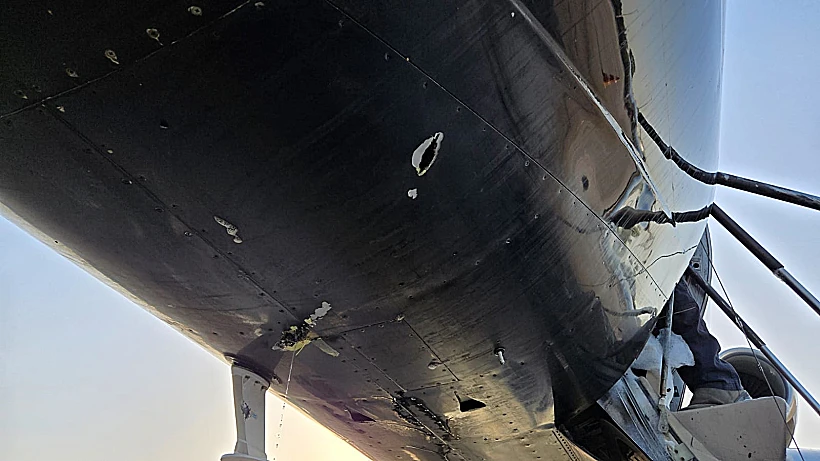 אחד המטוסים שנפגע משברי יירוט