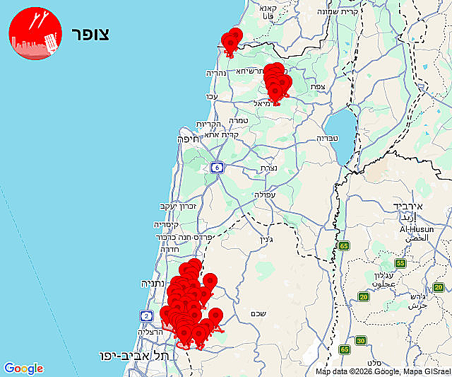 אזעקות לצפון והשרון