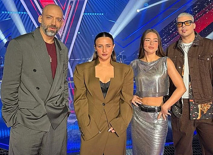 עידן רייכל, סטטיק, נועה קירל ועדן בן זקן בצילומי "דה וויס"