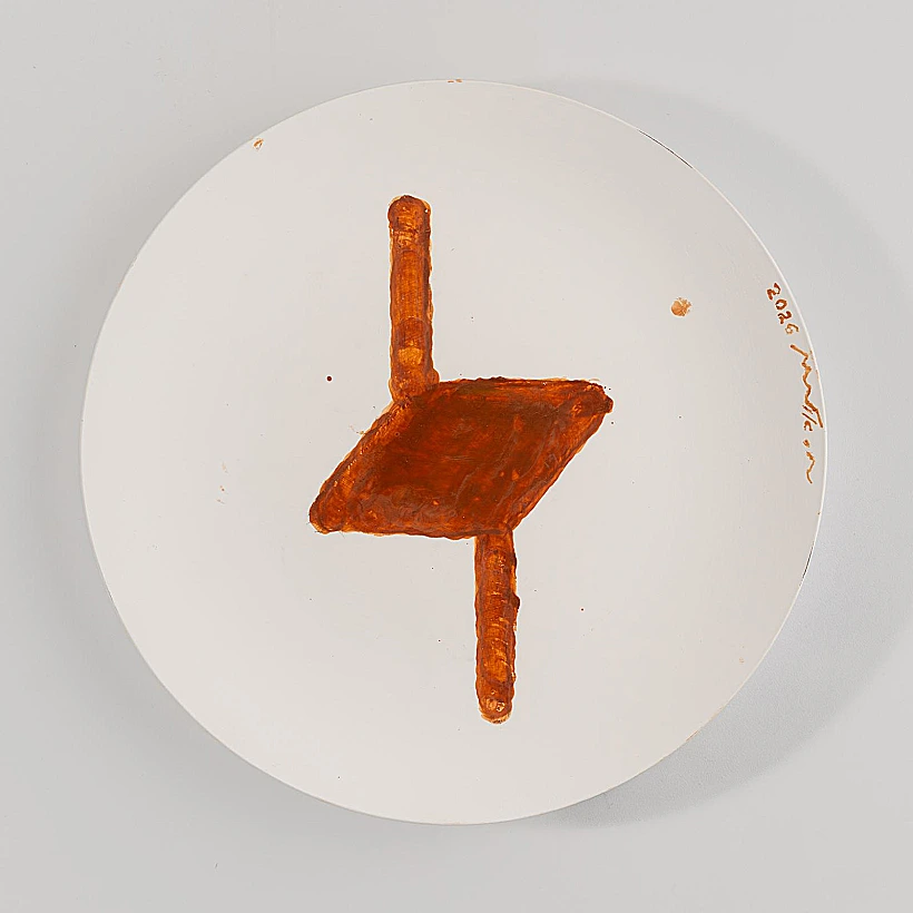 צלחת של מיכה אולמן מתוך התערוכה "מנה של תקווה"