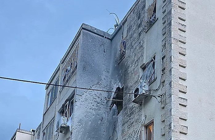 זירת פגיעה בקריית שמונה