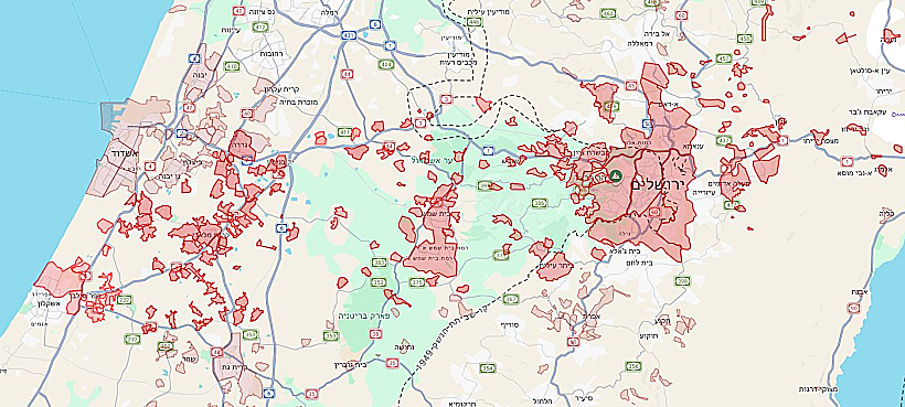 אזעקות בלכיש ובאזור ירושלים