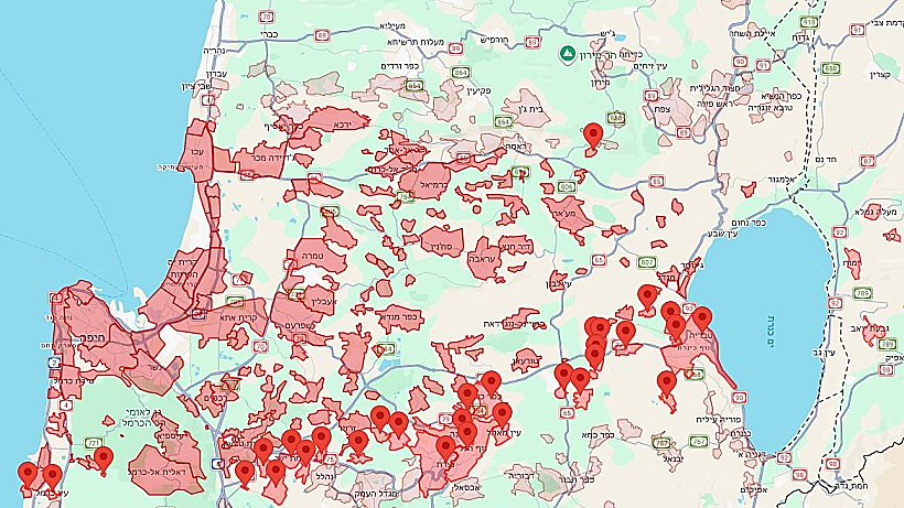 אזעקות בחיפה ובאזור הצפון