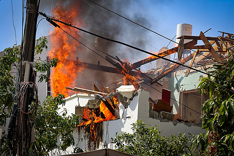 זירת הפגיעה ברחובות