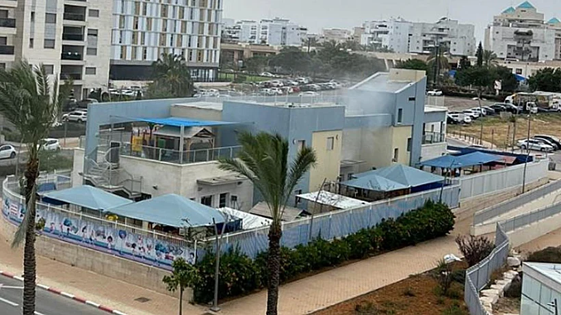 נפילת שברי יירוט בגן ילדים ביישוב במרכז הארץ