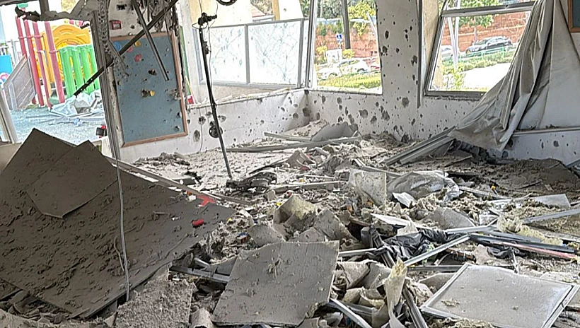 פגיעה ישירה בגן ילדים בראשון לציון