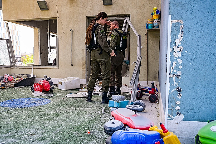 זירת הפגיעה בראשון לציון