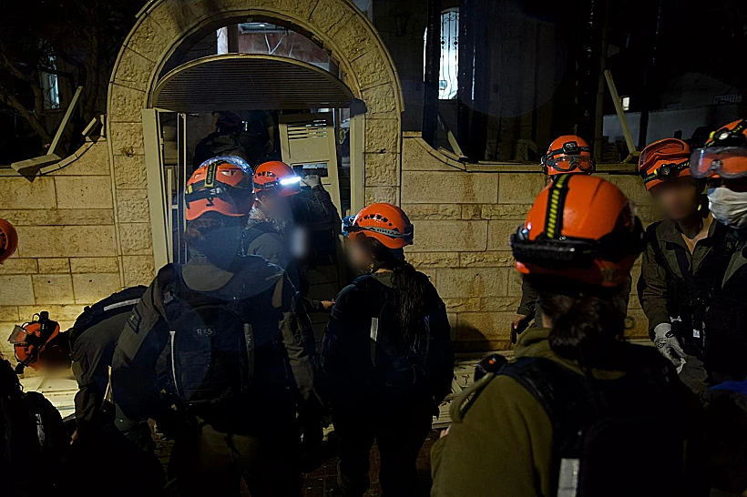 כוחות פיקוד העורף בזירה בדימונה