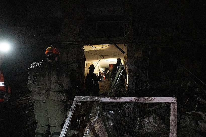 כוחות פיקוד העורף בזירה בדימונה