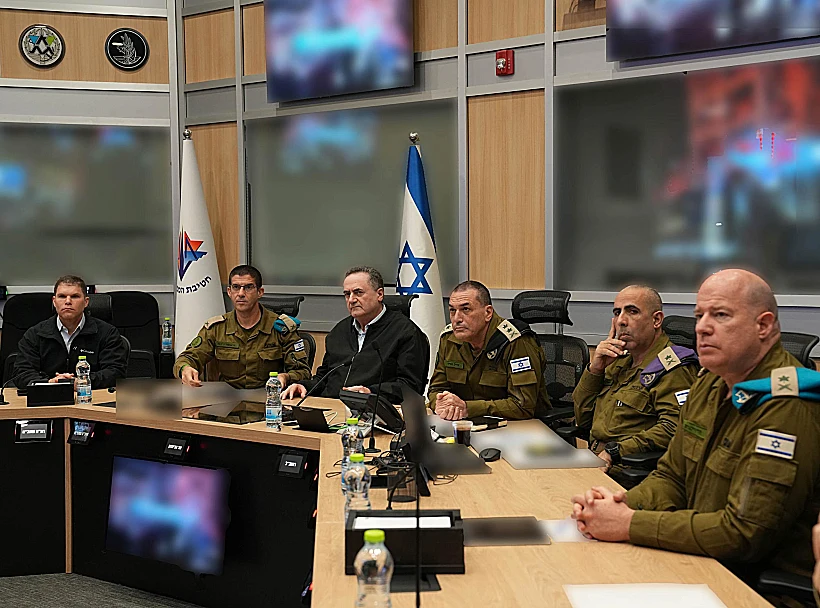 השר כ"ץ והרמטכ"ל זמיר בהערכת מצב בבור