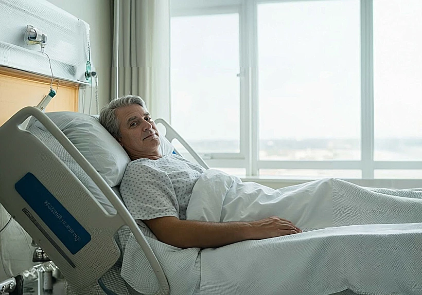 פונה לקבלת טיפול רפואי, שם התברר כי לקה בדימום מוחי