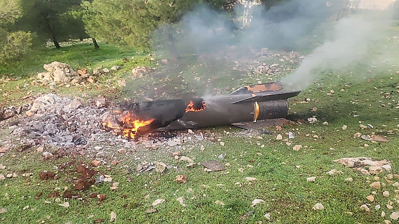 שבר יירוט שנפל בצפת