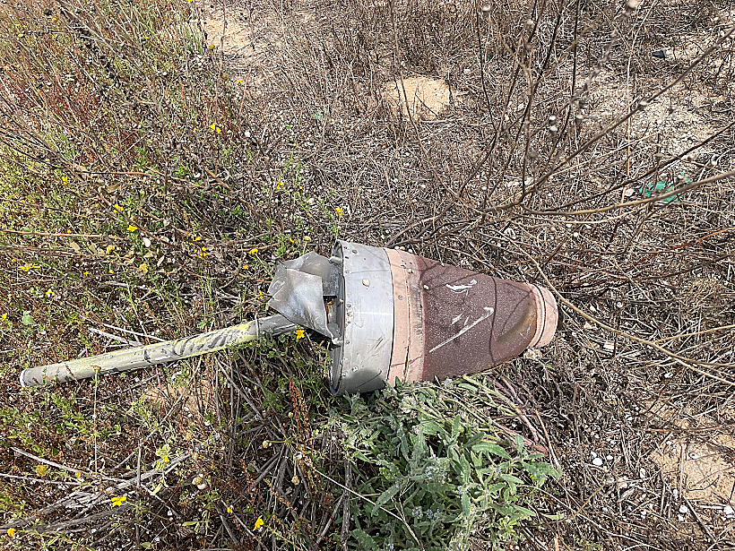 שבר יירוט שנפל סמוך לאשקלון
