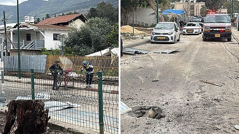 זירת הנפילה בקריית שמונה