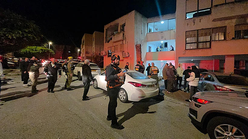 הבניין שנפגע בנשר