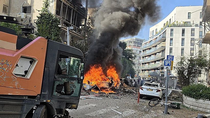 זירת נפילה בתל אביב