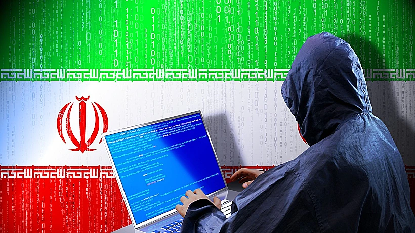 האקר ודגל איראן. אילוסטרציה